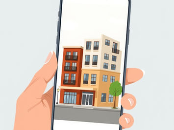 CRE property on a phone screen