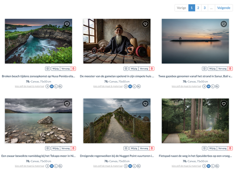 Online shop for prints (Anges van der Logt Photography)