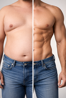 The contrast of fitness and body change.png