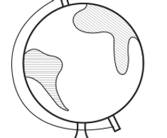 Minimalist Globe Drawing