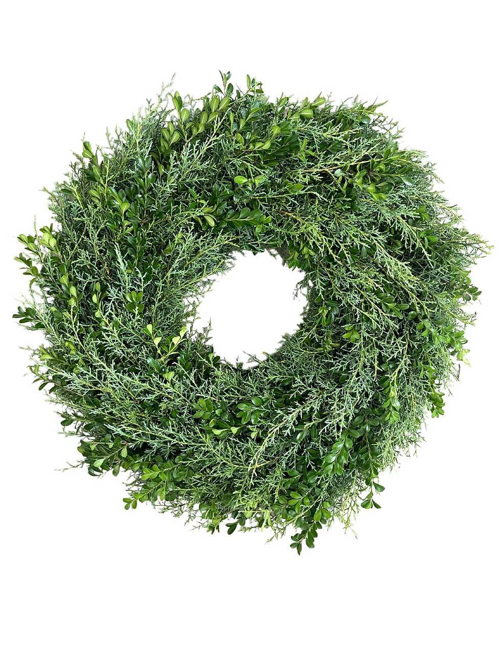 Carolina Sapphire & Boxwood Wreath