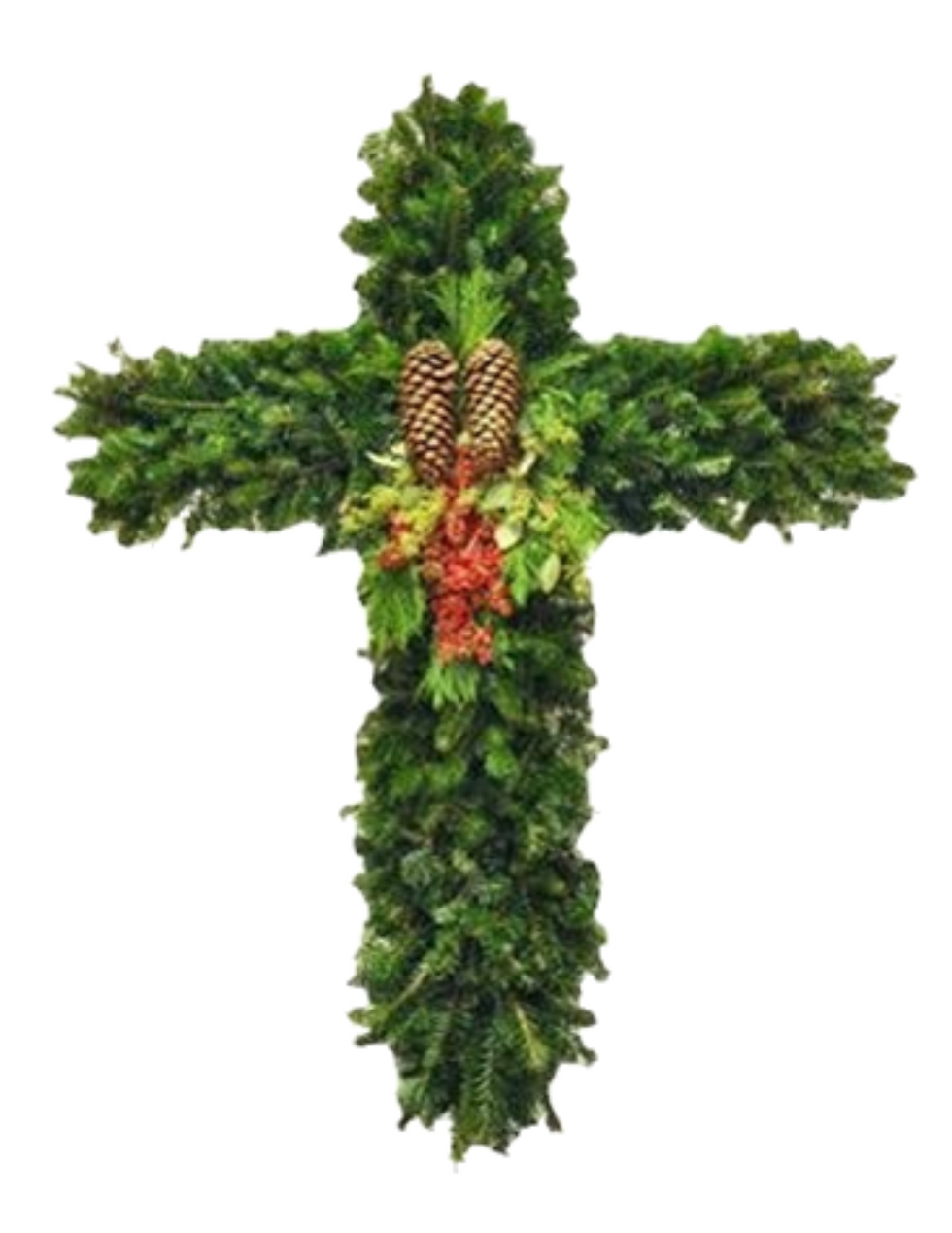Fraser Fir Cross Wreath