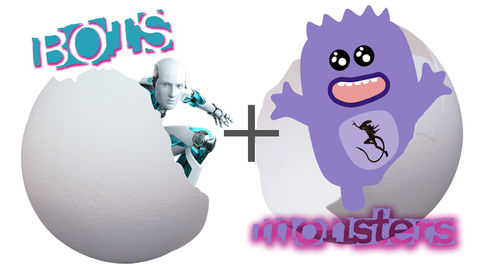 Bots and Monsters: Egg-static