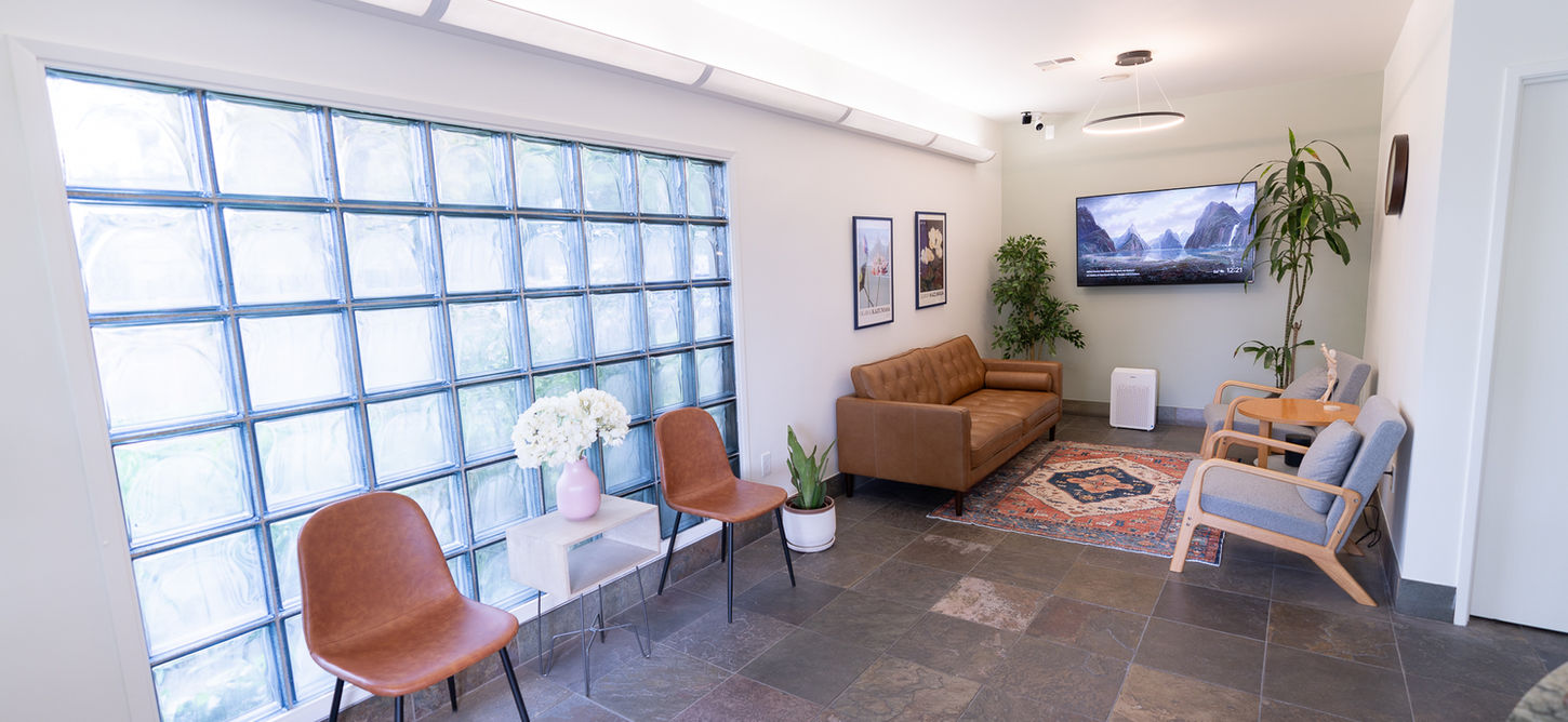 Clean patient reception waiting area
