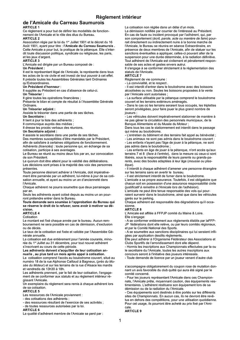 reglement acs parti 1