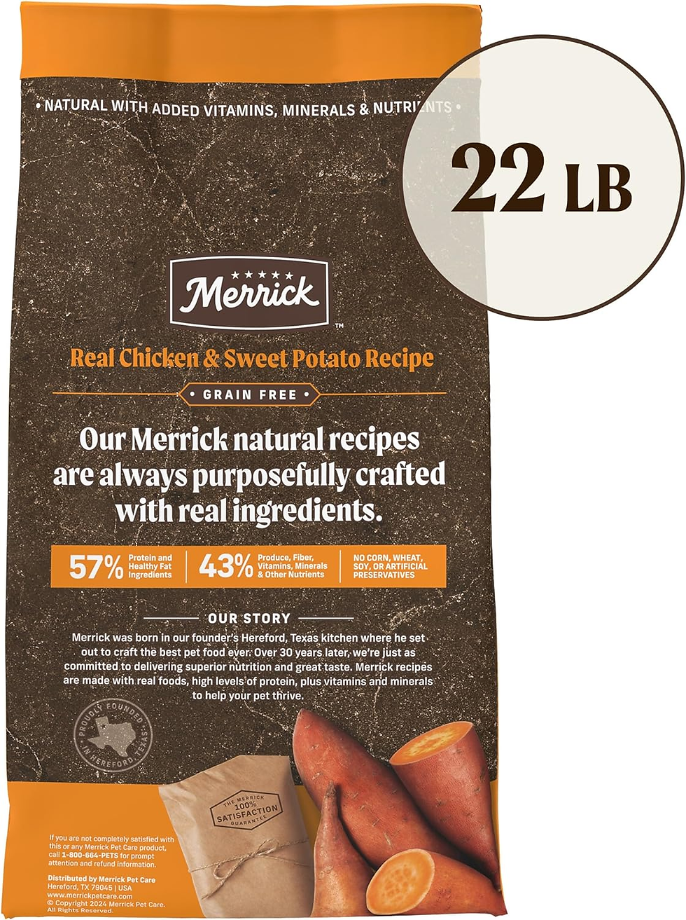 Thumbnail: Premium Grain Free Dry Adult Dog Food, Wholesome and Natural Kibble with Real Ch