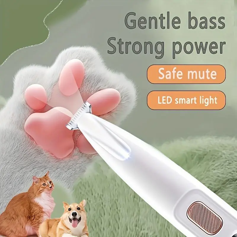 Thumbnail: Rechargeable Pet Hair Trimmer Kit, Pet Paw Trimmer, Cordless Quiet Dog Trimmer f
