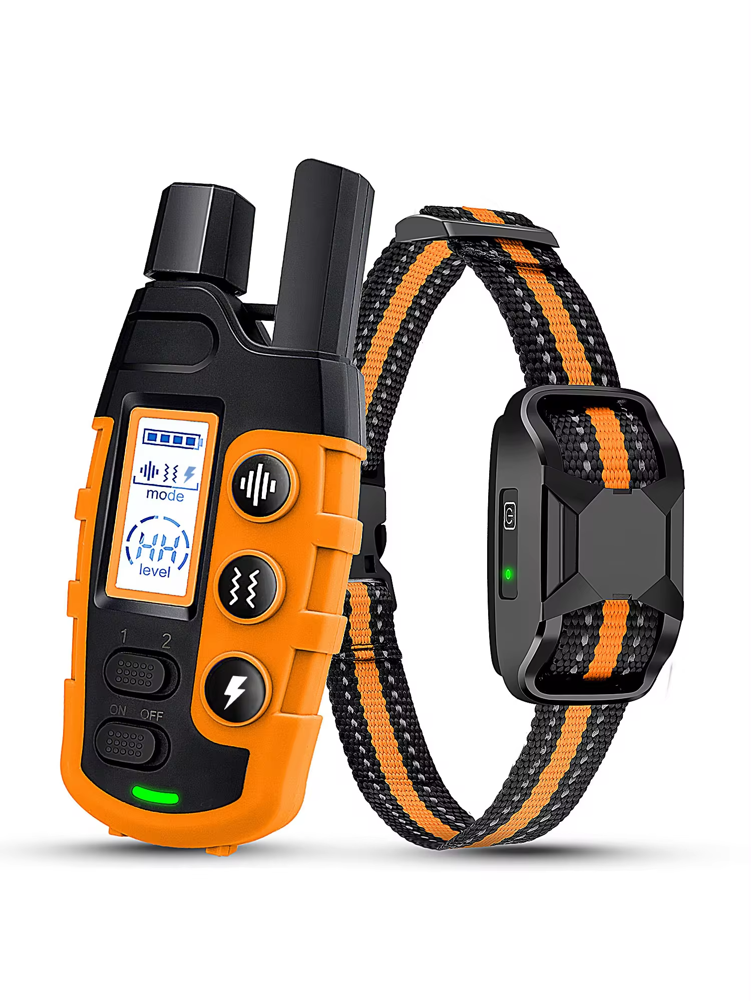 3300Ft Waterproof Electric Dog Training Collar with Remote Control for 5-120Lbs
