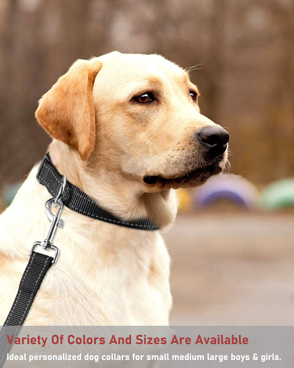 Thumbnail: Reflective Dog Collar with Buckle Adjustable Safety Nylon Collars for Small Medi