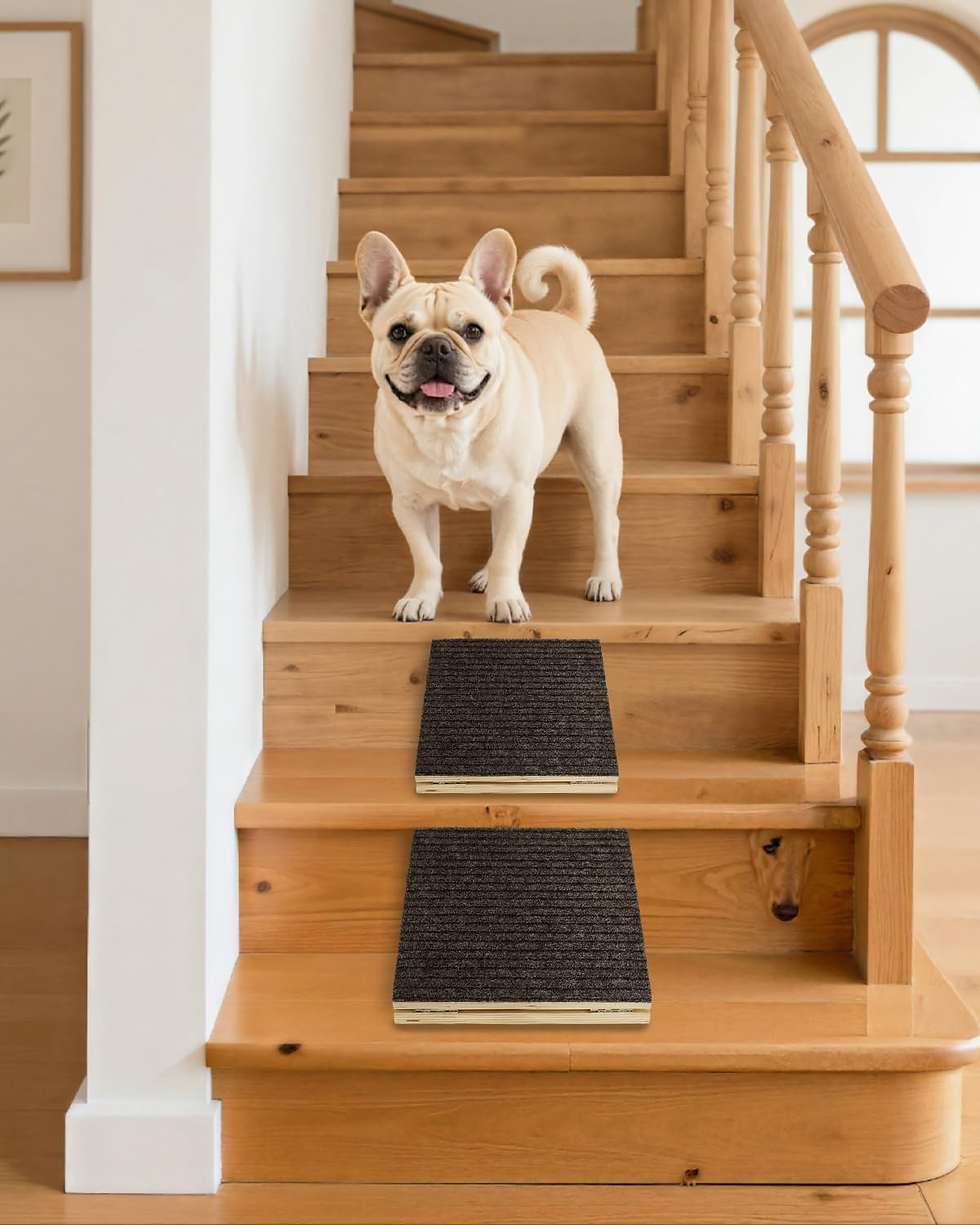Thumbnail: Foldable Wooden Pet Ramp for Stairs, Non-Slip for Small and Senior Animals