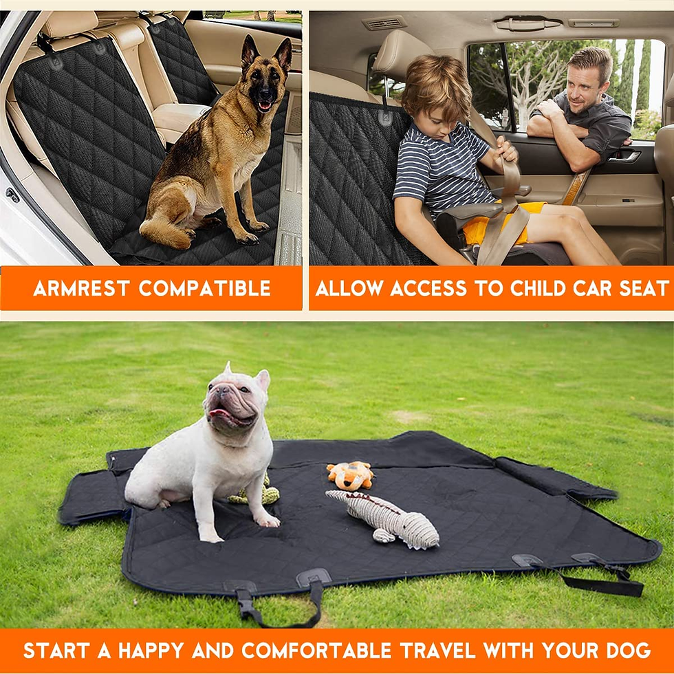 Thumbnail: Dog Car Seat Cover, Back Seat Cover for Dogs Pet Car Seat Protector Waterproof B