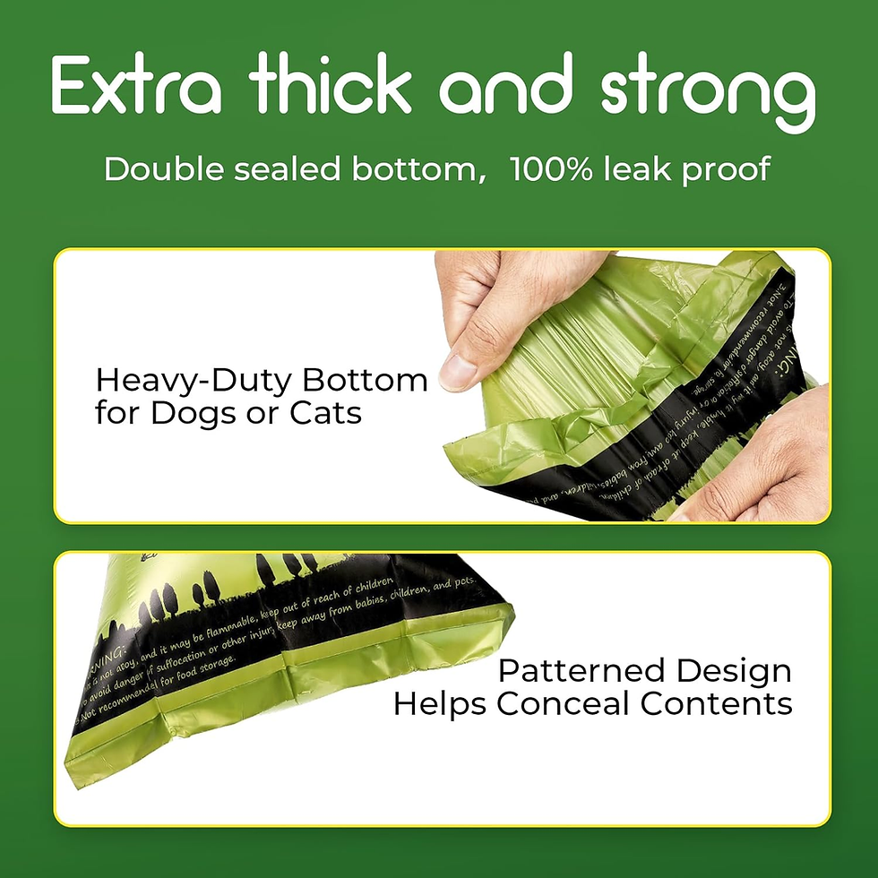 Thumbnail: Biodegradable Dog Poop Bags Rolls 360 Count Scented, Leak Proof and Extra Thick 
