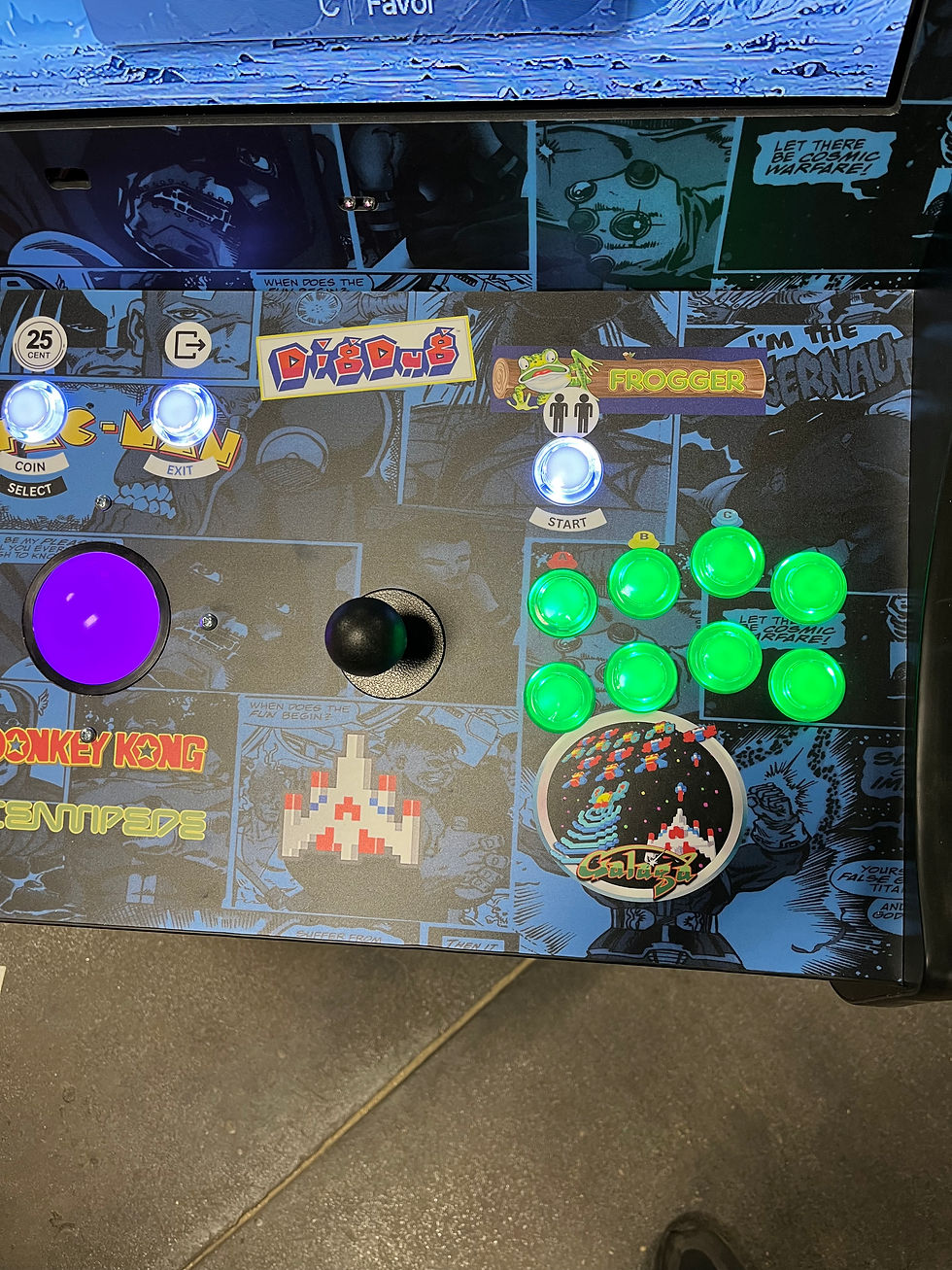 Thumbnail: Two Player Full-Sized Upright Blue Multicade with 10,000 Games