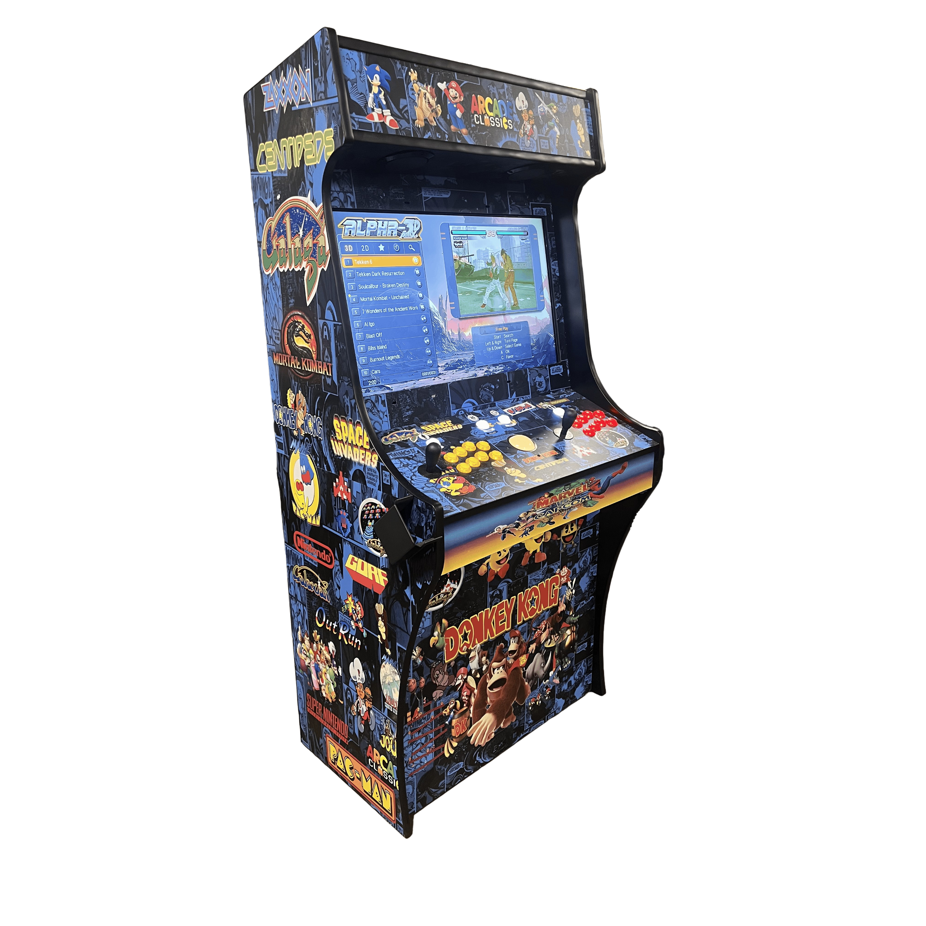 Two Player 32" Multicade Arcade With Trackball and Dual Light Guns