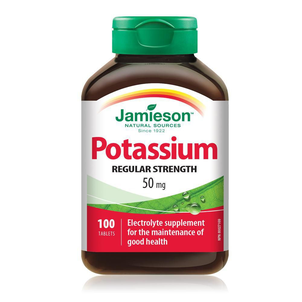 Jamieson Potassium Tablets 50 mg - image 2 of 3 Jamieson Potassium Tablets 50 m