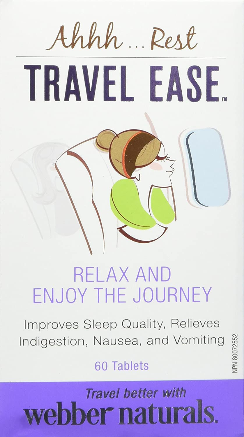 Webber Naturals Travel Ease Tablets, 60 Count