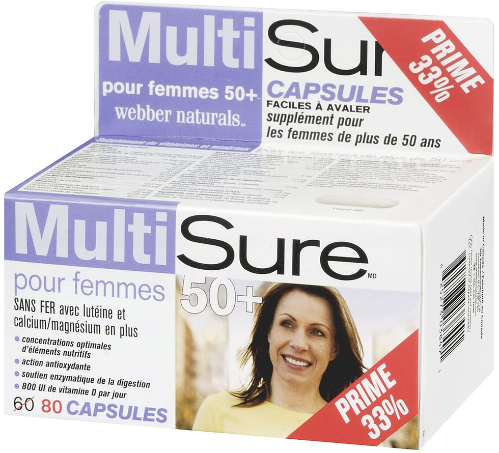 Thumbnail: Webber Naturals MultiSure Easy Swallow Multivitamin Capsule for 50+ Women