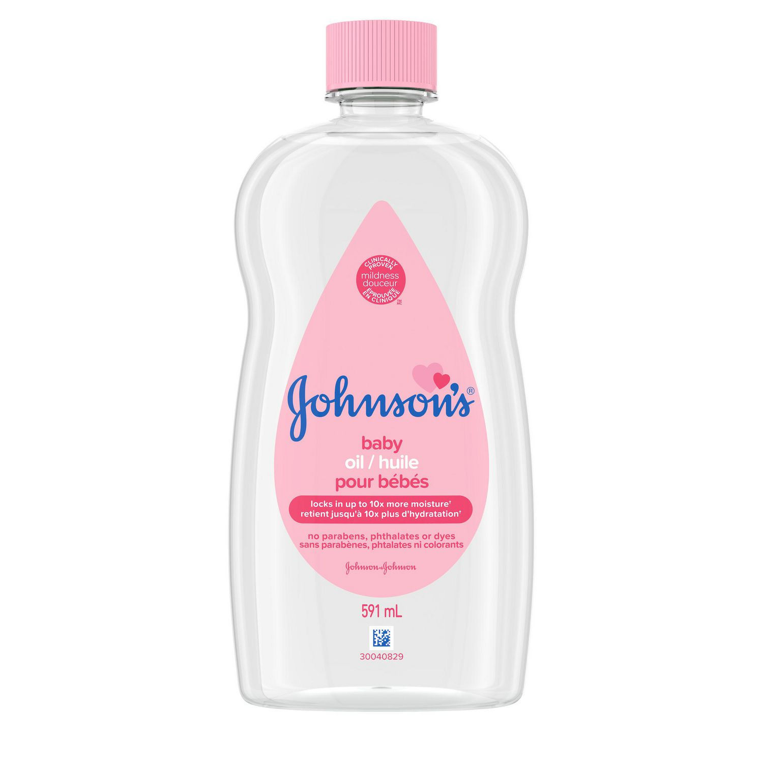 Johnson's Baby Oil, Mineral Oil Moisturizer
