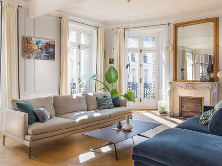 Salon d'un appartement haussmannien