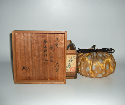 古志野暦木賊(トクサ)文茶碗 | 美術 青丹洞