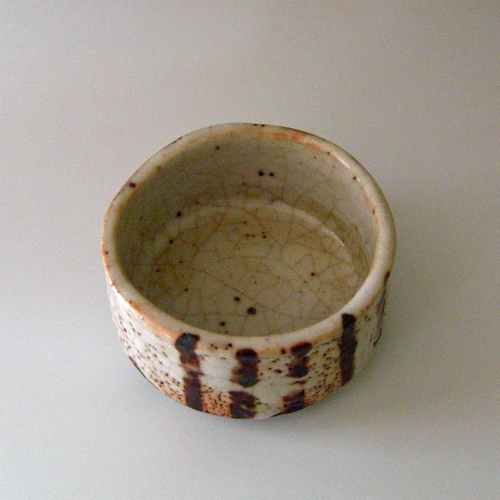 古志野暦木賊(トクサ)文茶碗 | 美術 青丹洞