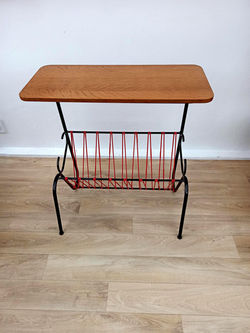 Porte revues sellette bout de canapé vintage