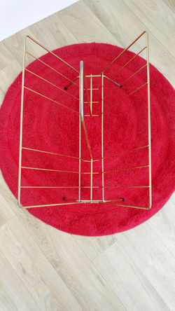 Porte revues métal doré vintage