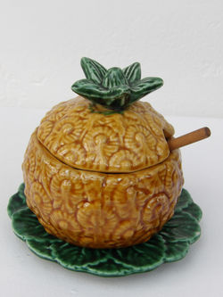 Pot moutardier ananas vintage