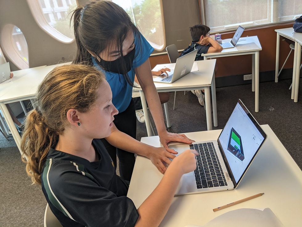 PIEX coach teaching a girl student