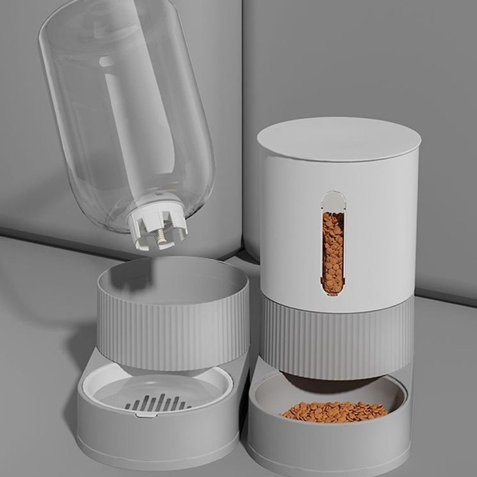 Thumbnail: Transparent Automatic Pet Feeder Spill Proof Detachable Pet Water Dispenser Plas
