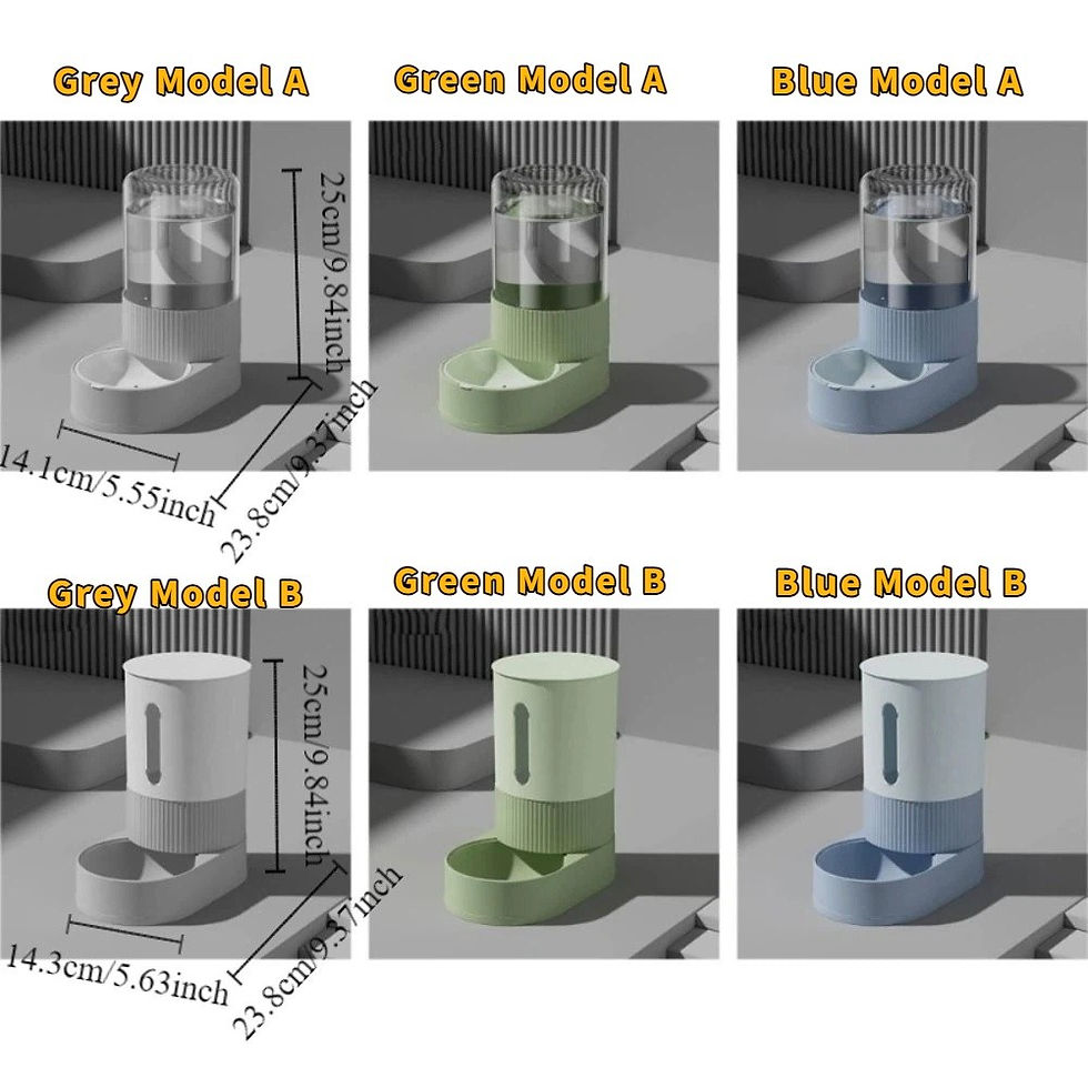 Thumbnail: Transparent Automatic Pet Feeder Spill Proof Detachable Pet Water Dispenser Plas