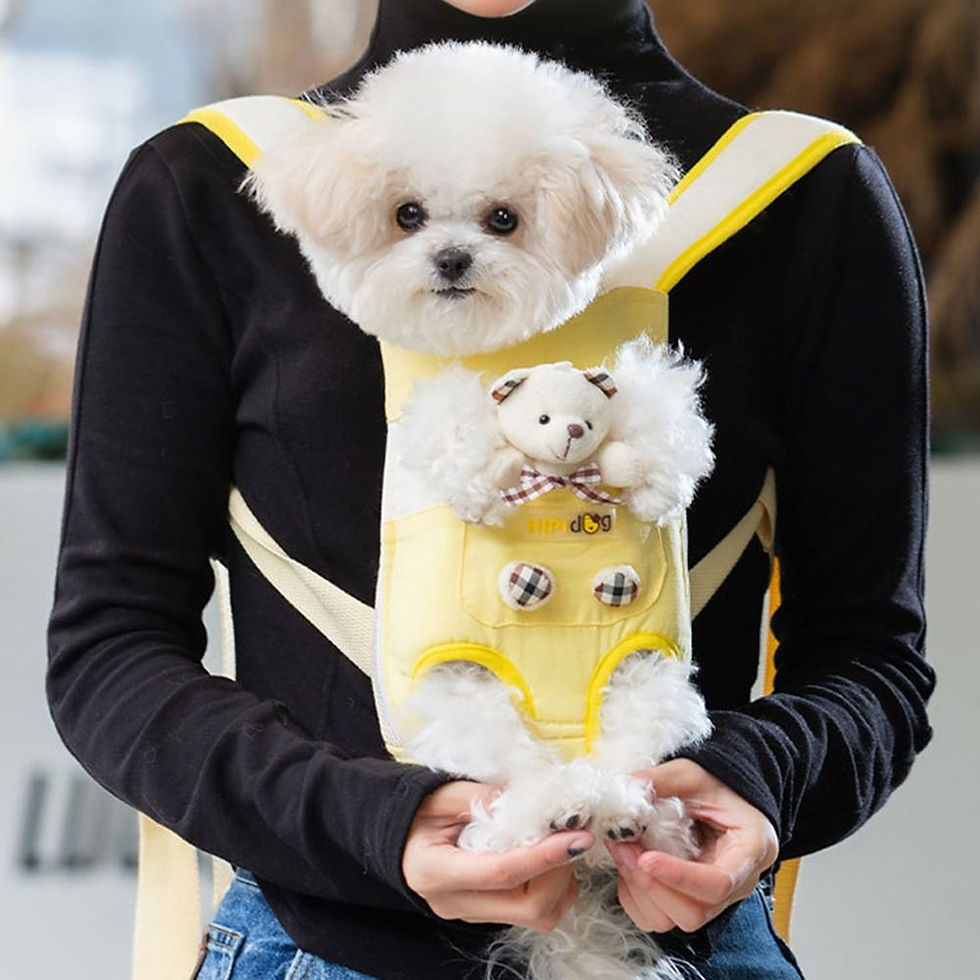 Thumbnail: Portable Pet Chest Bag Four Feet Comfortable Dog Double Shoulder Bag Adjustable 