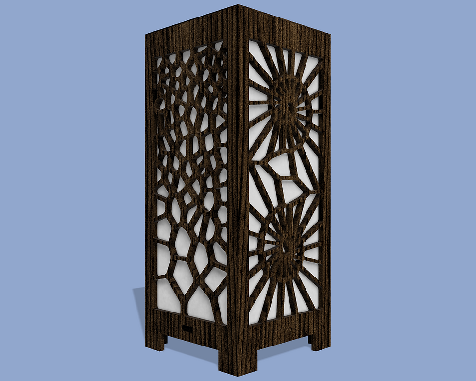 Thumbnail: Veronoi Pattern Walnut Litebox
