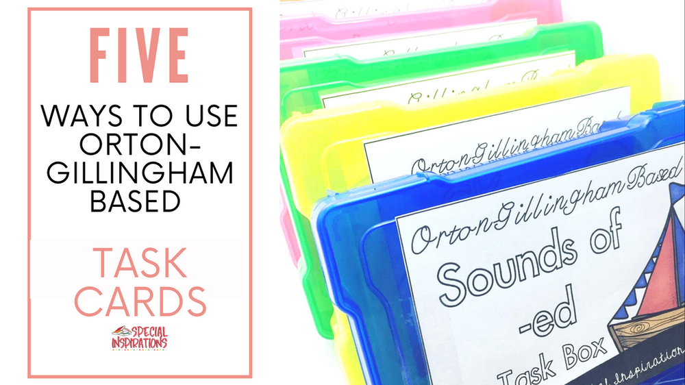 Five Ways to Use Orton-Gillingham Based Phonics Task Cards and How to Set  them Up