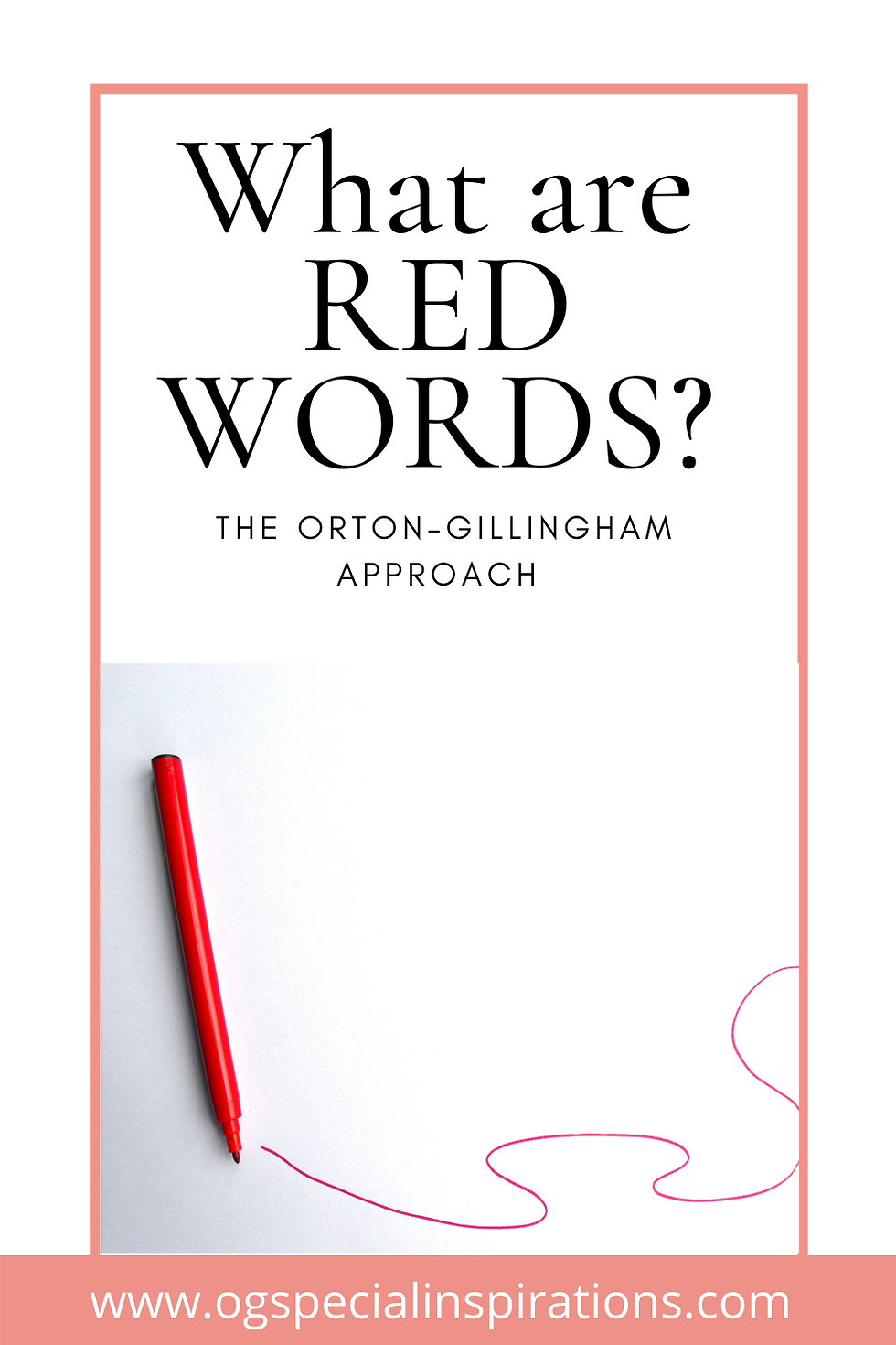 How to teach Orton-Gillingham Red Words