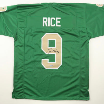 Notre Dame Ton Rice Autographed Jersey
