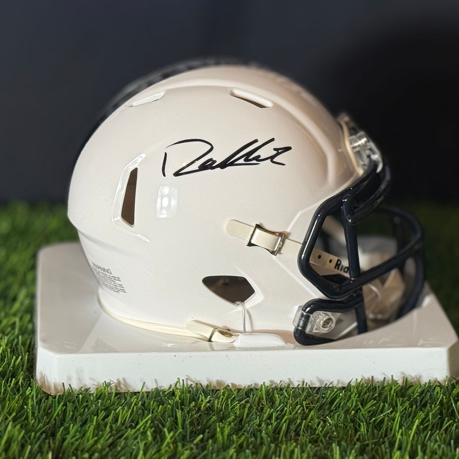 Penn State Drew Aller Autographed Mini Helmet, hand signed by Drew Aller Autographed