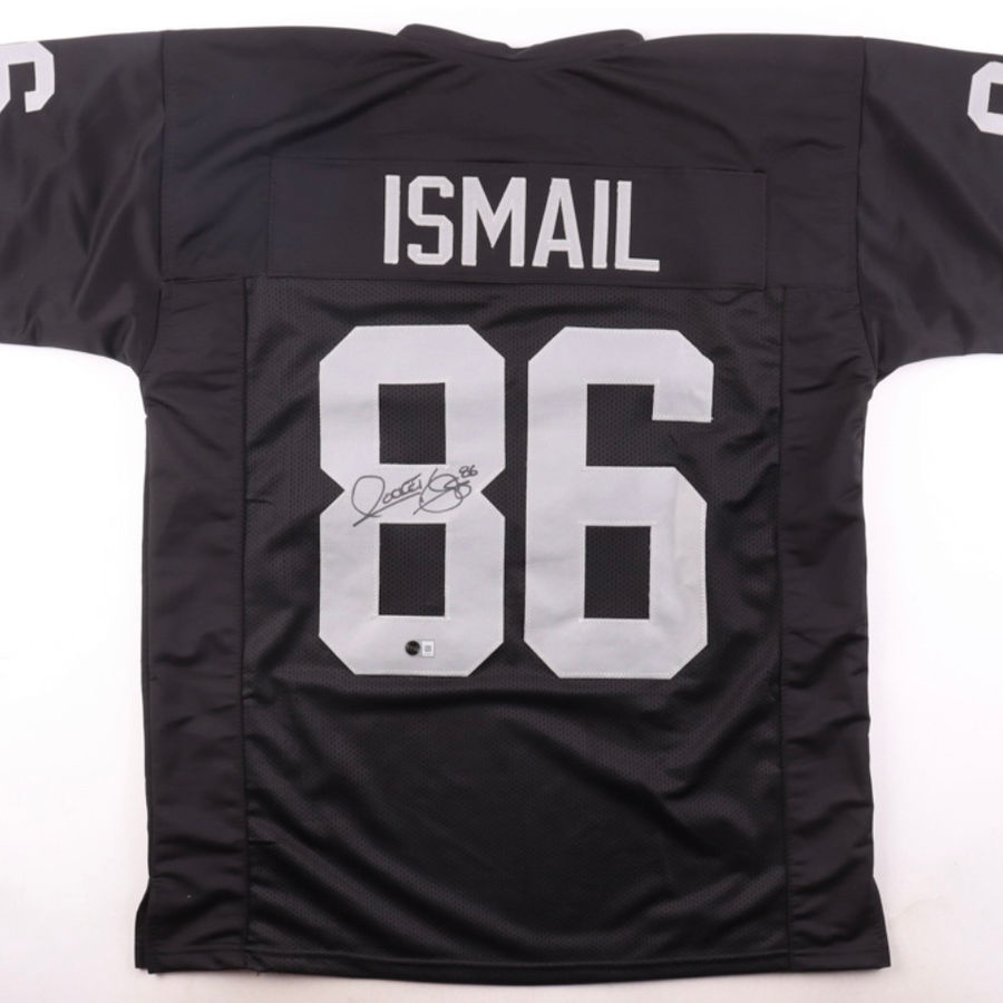 Oakland Raiders Raghib “Rocket” Ismail Autographed Jersey