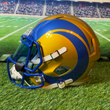 Los Angeles Rams Andrew Whitworth Flash Full Size Replica Helmet, view 3