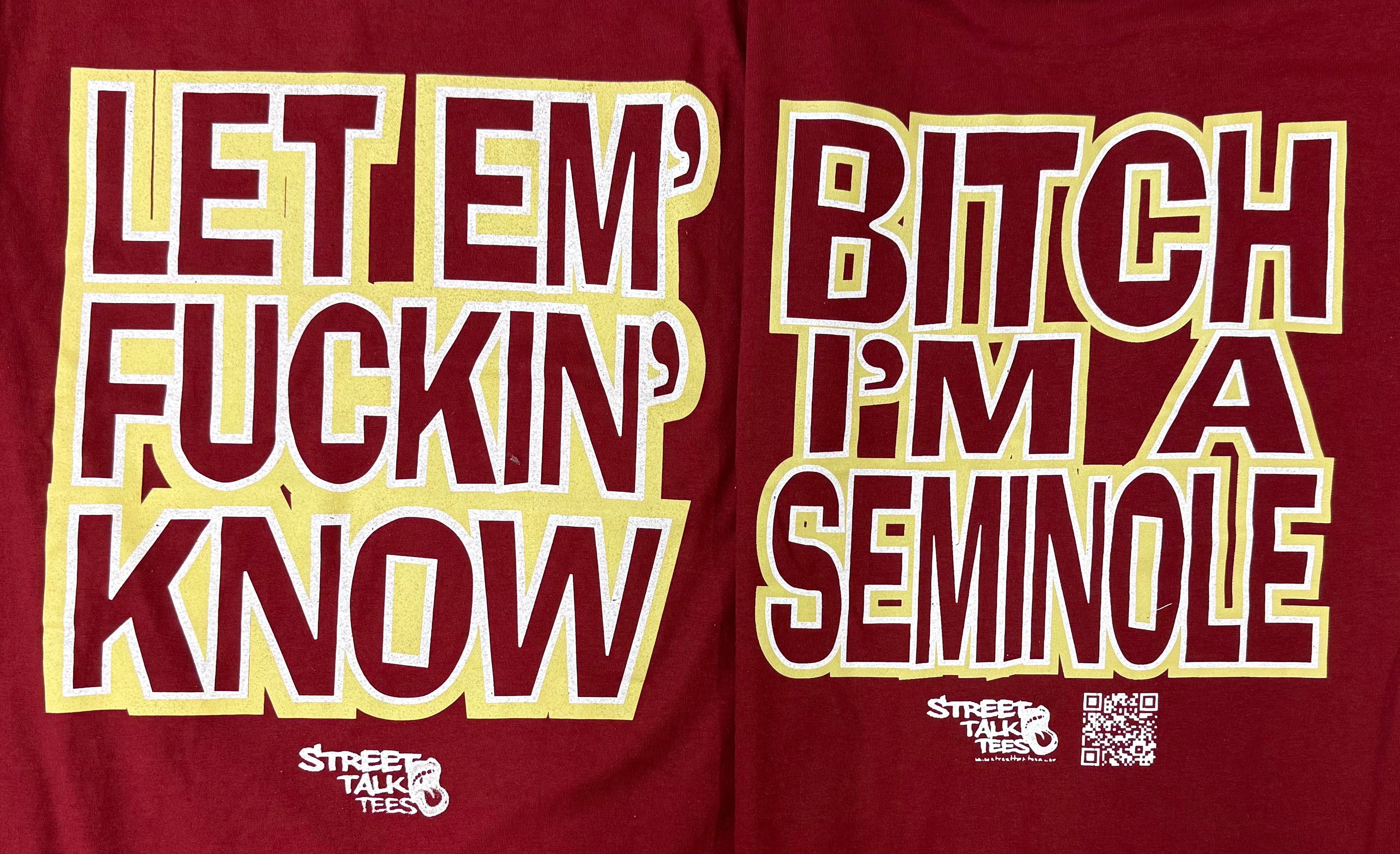 LET E’M FUCKIN KNOW BITCH I’M A SEMINOLE 