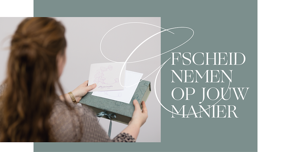 “Een uitvaartbegeleidster van De Stilte die met een familie in gesprek is, met aandacht en rust, om een afscheid persoonlijk en betekenisvol te maken.”