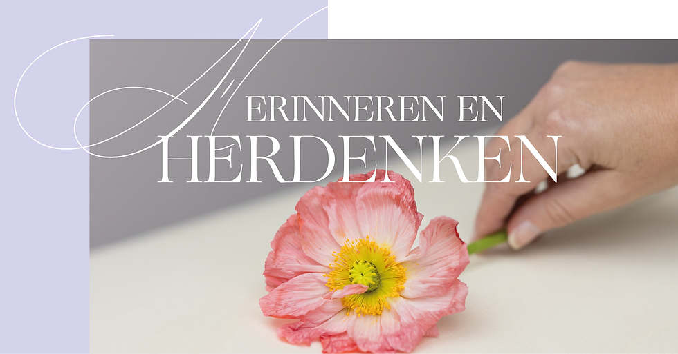 HERINNEREN EN HERDENKEN – HOUD JE DIERBARE DICHTBIJ