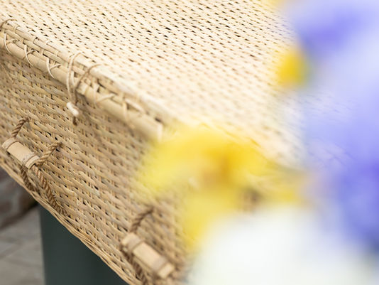 Sfeerafbeelding van de GreenCoffins Bamboe Rond Eco