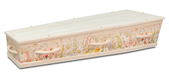 Uitvaartkist 8-10 HC8 Veldbloemen | Unigra | Fabrikant van uitvaartkisten