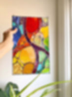 Thumbnail: Colorful Flow, Stained Glass Panel