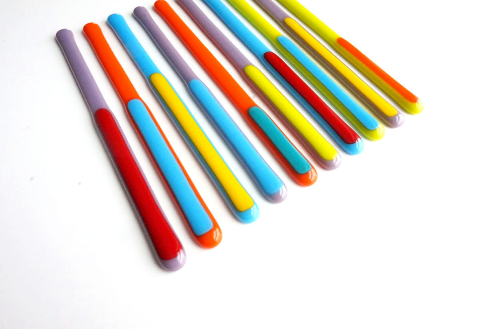 Thumbnail: Swizzle Sticks, Multicolored Stripes