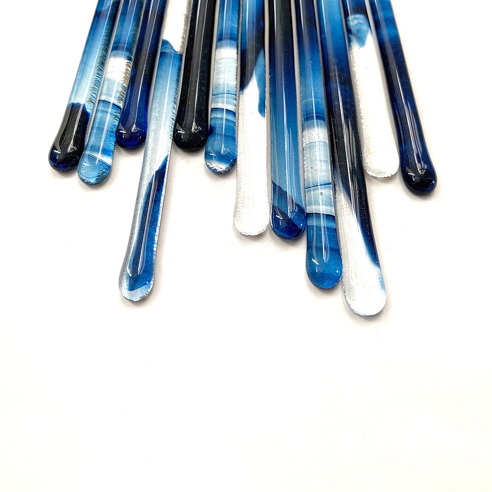 Thumbnail: Swizzle Sticks, Blue Swirl