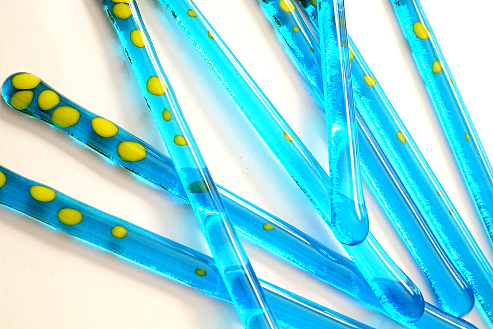 Thumbnail: Swizzle Sticks, Bright Blue and Lime