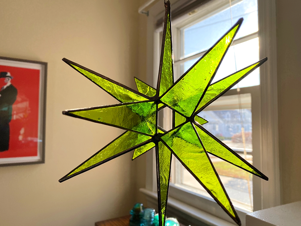 Thumbnail: Moravian Star, Lime Green