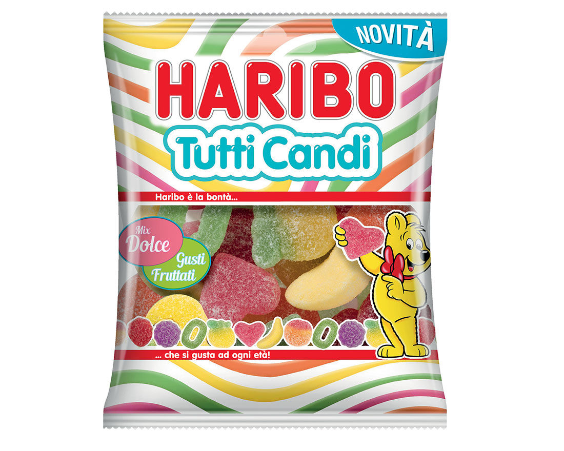 HARIBO BUSTA TUTTI CANDI GR.100 / Quantité 30